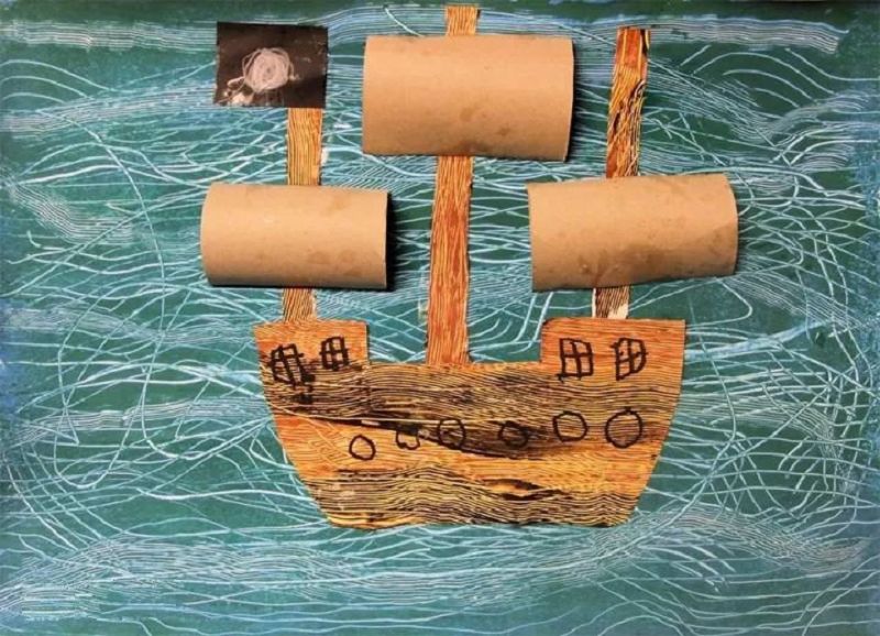 帆船艺术作品
