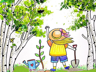 春天主题《植树节》创意儿童美术课件
