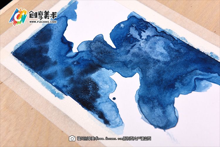 中国风《水彩蚕丝装饰画》原创水彩教程