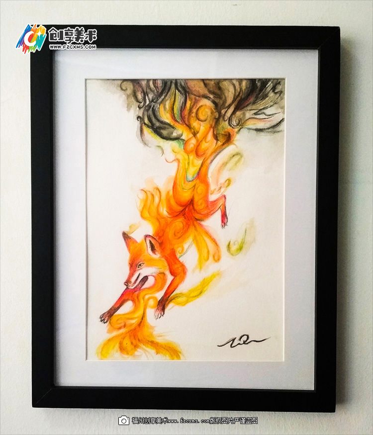 《火狐狸》水溶性彩色铅笔手绘教程